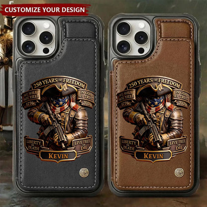 Live Free Tribute 250 Years Custom Wallet Phone Case - BundleWear