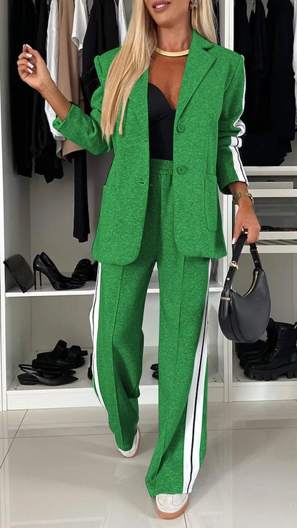Women's Formal Lapel Long Sleeve Casual Suit