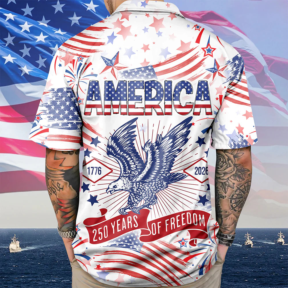 250 Years Of Freedom Hawaiian Shirt - BundleWear