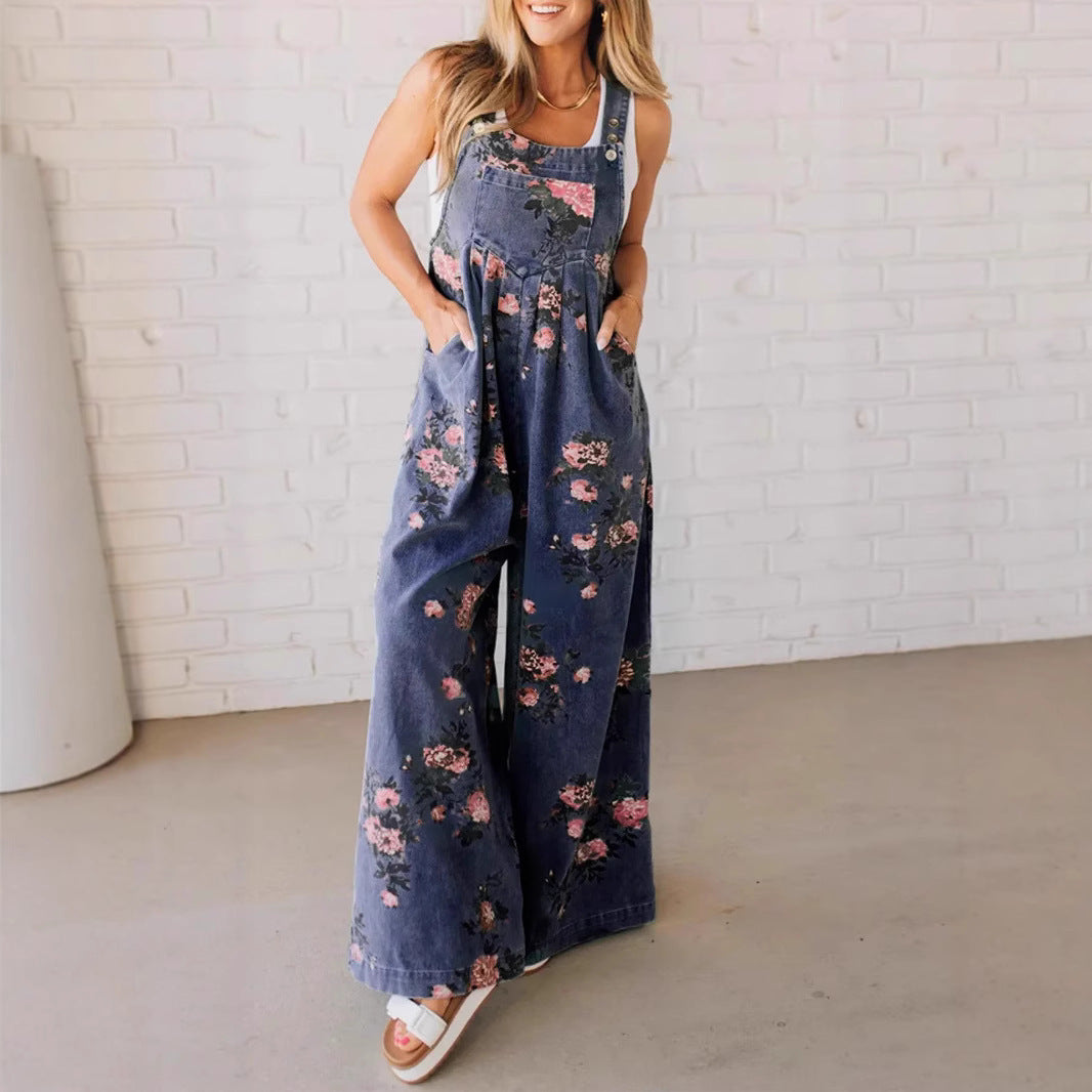 Ana™ Retro-Bloom Palazzo Jumpsuit