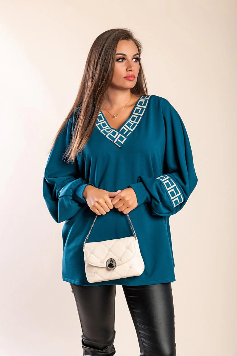BundleWear™ Greek Key Geometric Tunic