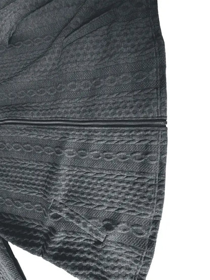 Ladies' Plus Size Solid Color Pocket Coat