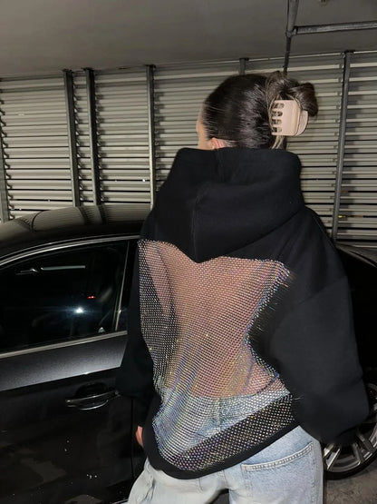 Crystal Mesh Hoodie Backstage