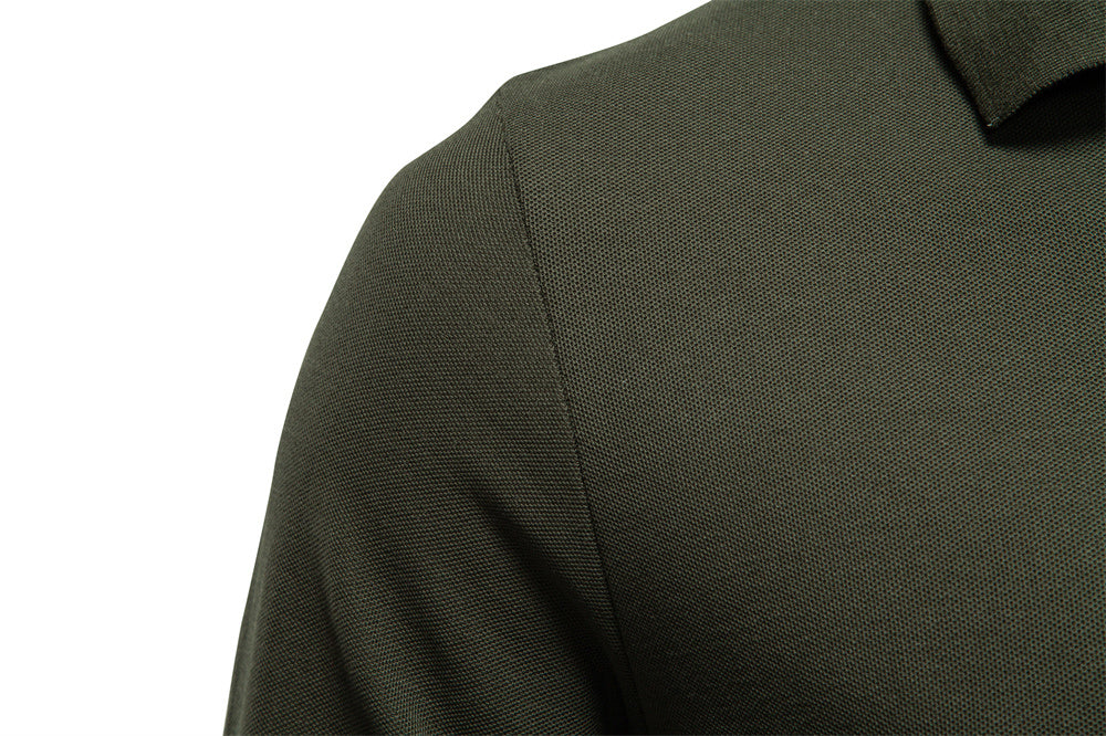 AIOPESON Long Sleeve Polo PL7016 - BundleWear