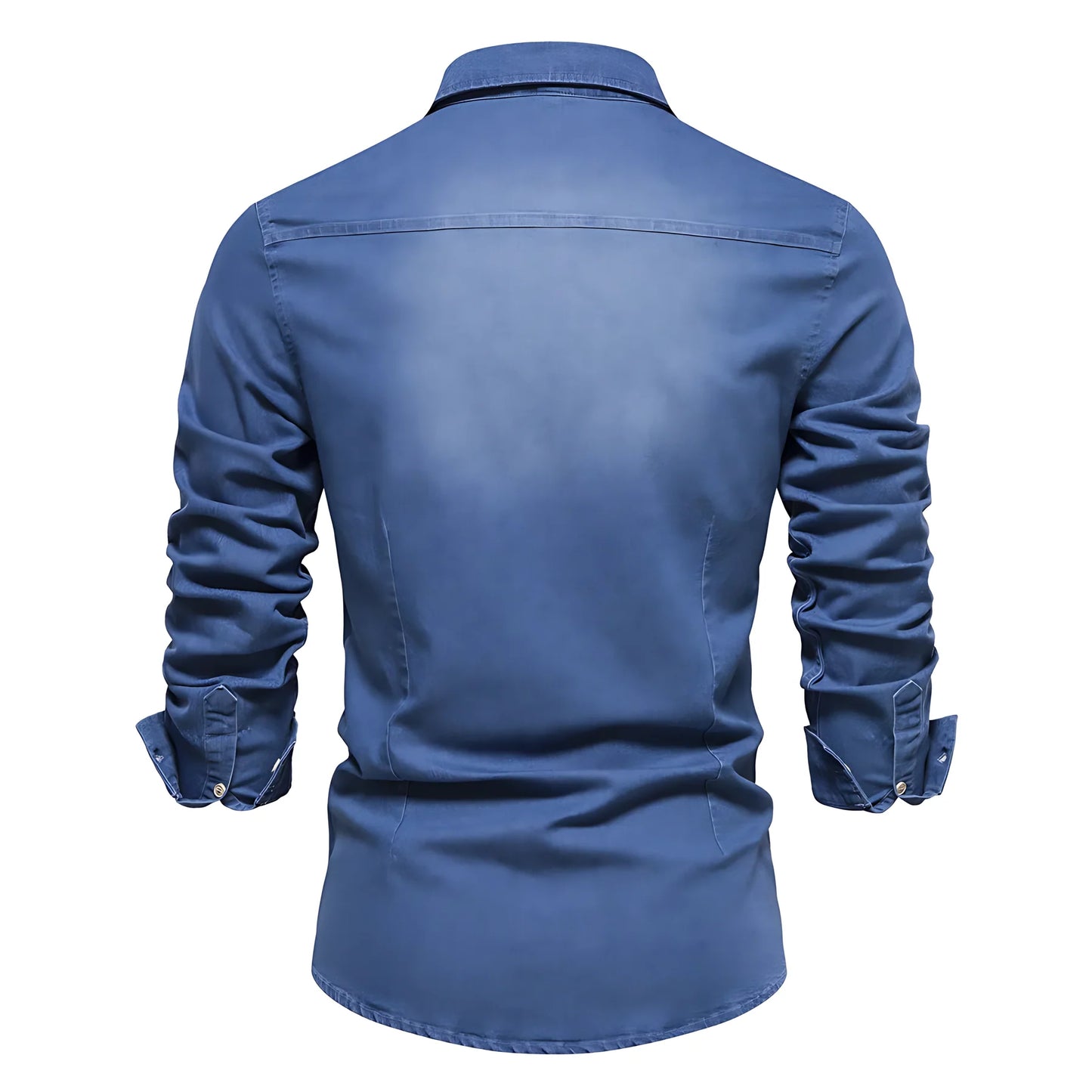 AdaptiveFit Cotton Denim Shirt: Men's Fit