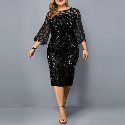 Plus Size Pang-party Dress