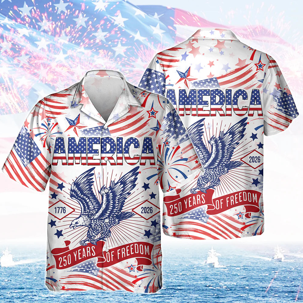 250 Years Of Freedom Hawaiian Shirt - BundleWear