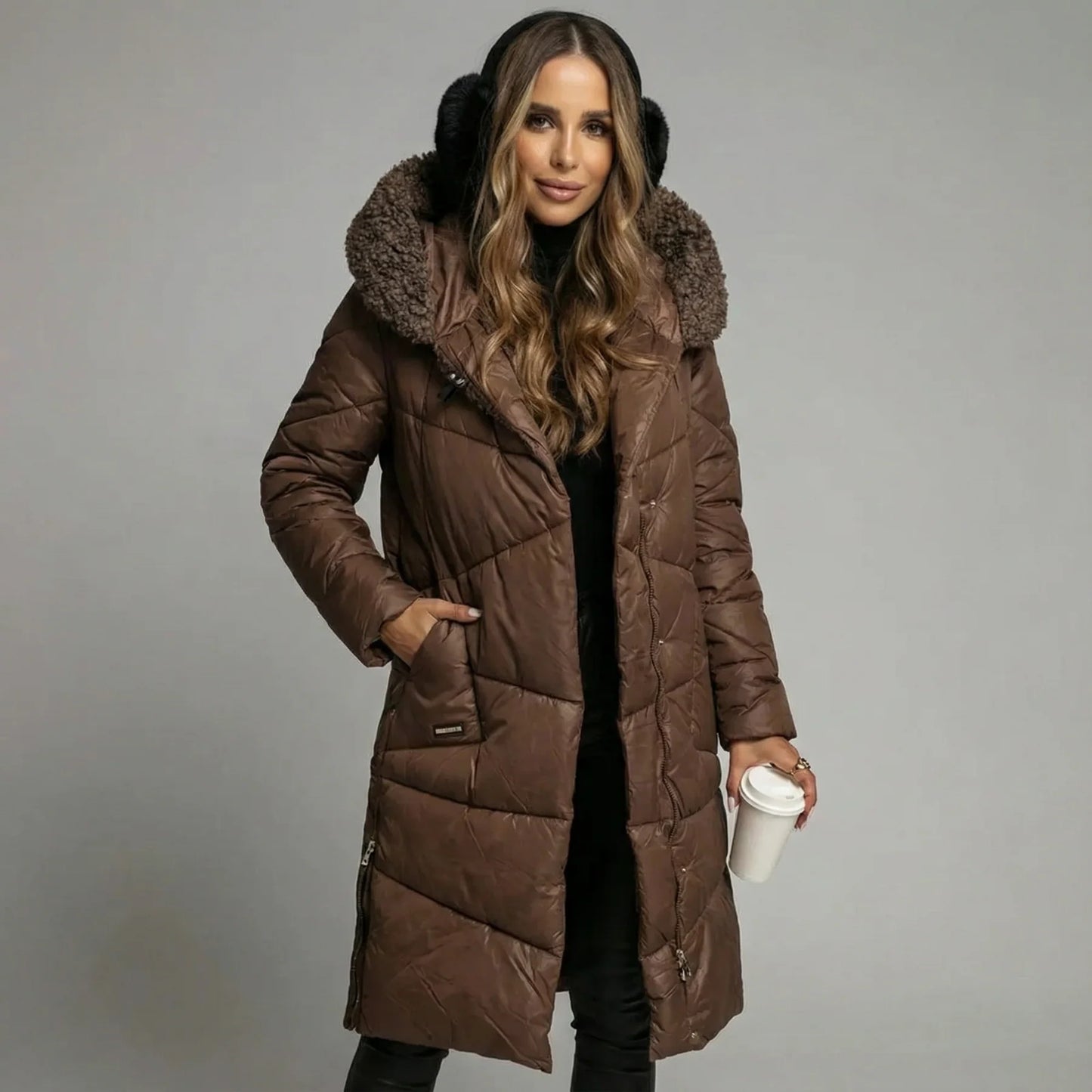 Stylish Long Insulated Winter Coat