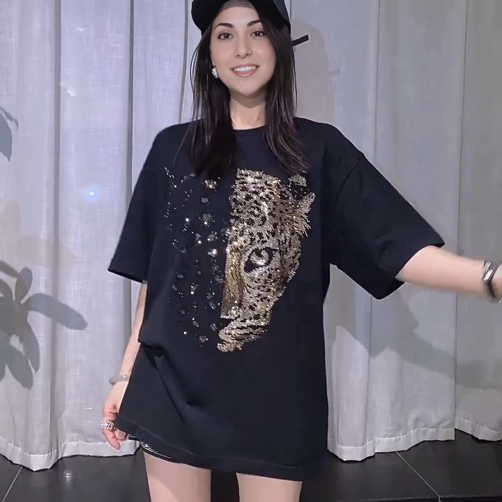 Leopard Bling Tee - MATCHING MASTER
