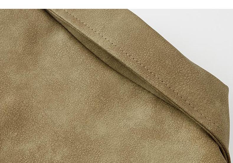 [Branded stock clearance] Autumn and winter cotton retro leather flight jacket for men