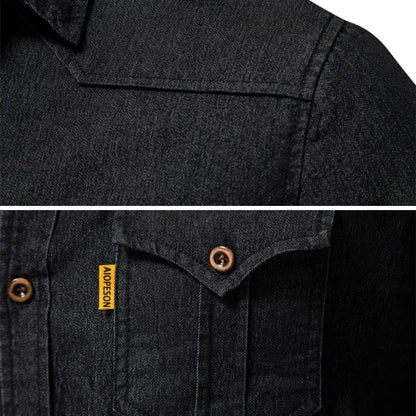 AdaptiveFit Cotton Denim Shirt: Men's Fit