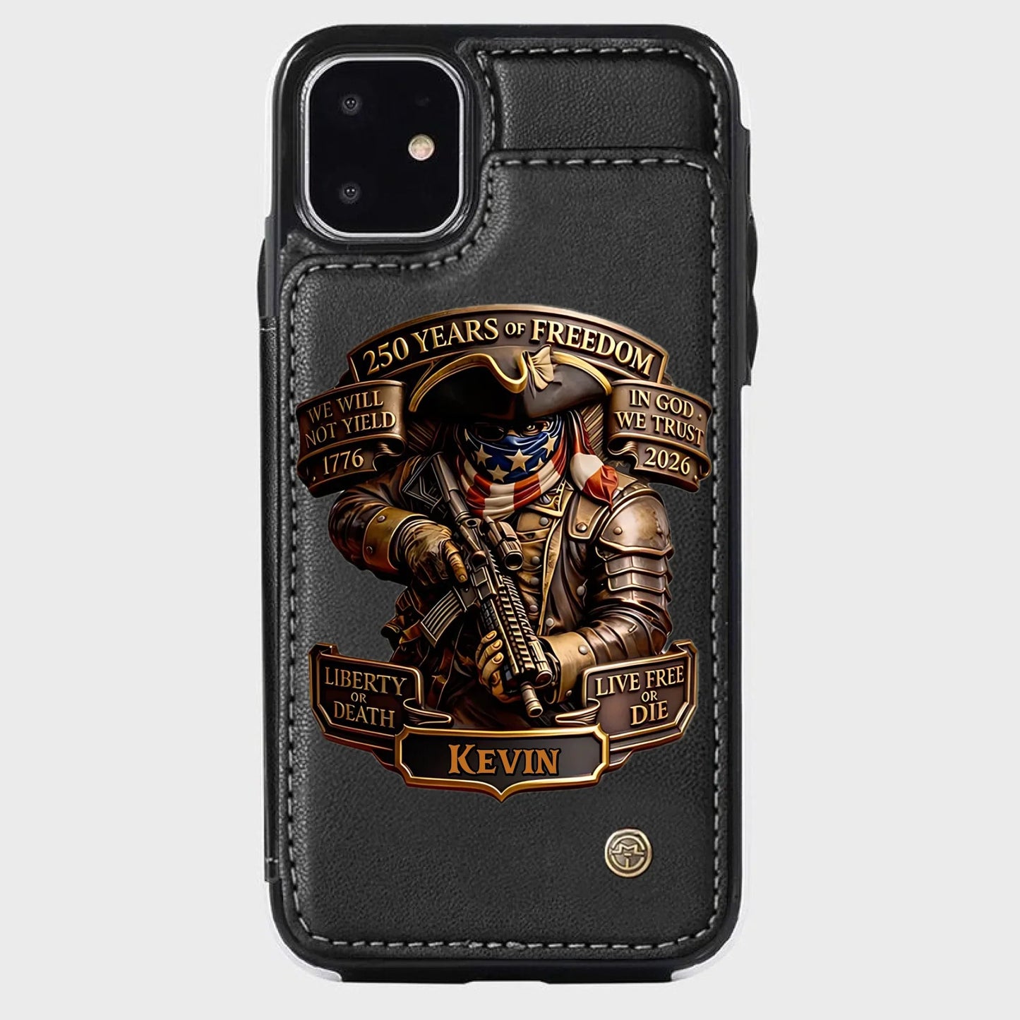 Live Free Tribute 250 Years Custom Wallet Phone Case - BundleWear