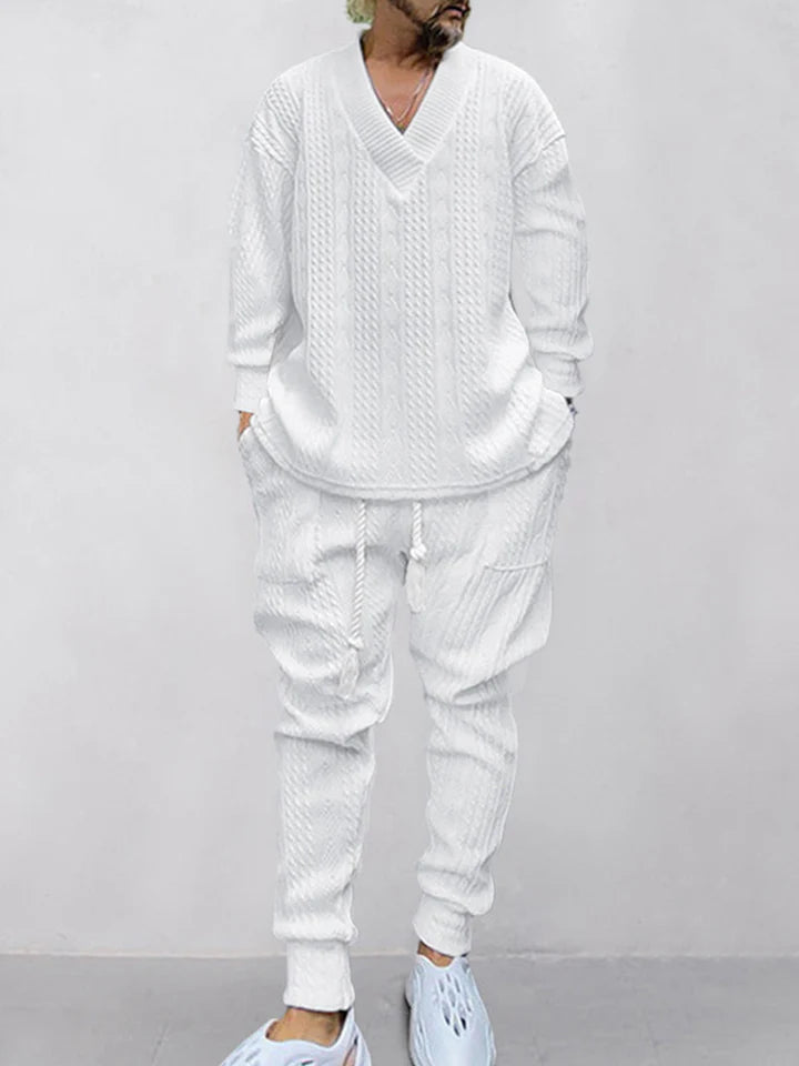 Athleisure Cable Jacquard Set - MATCHING MASTER