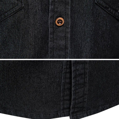 AdaptiveFit Cotton Denim Shirt: Men's Fit