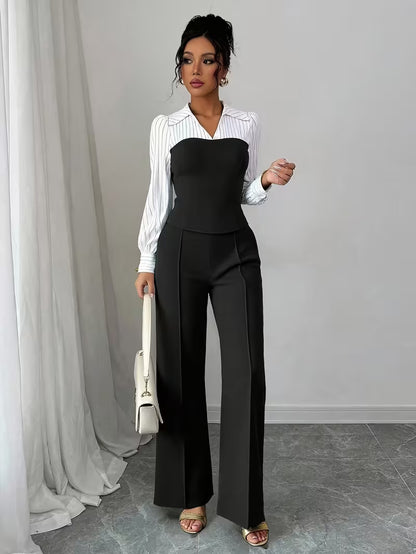 Women's Colorblock Shirt Set - MATCHING MASTER