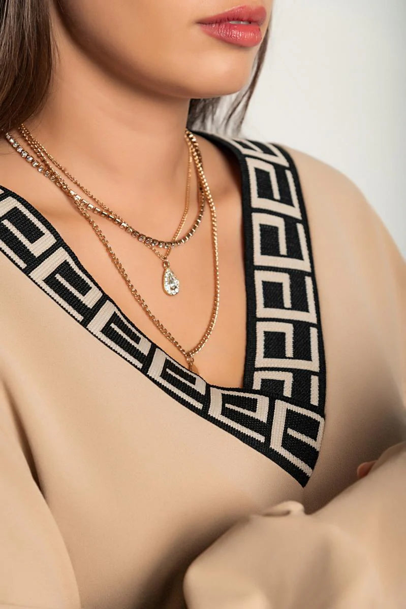 BundleWear™ Greek Key Geometric Tunic