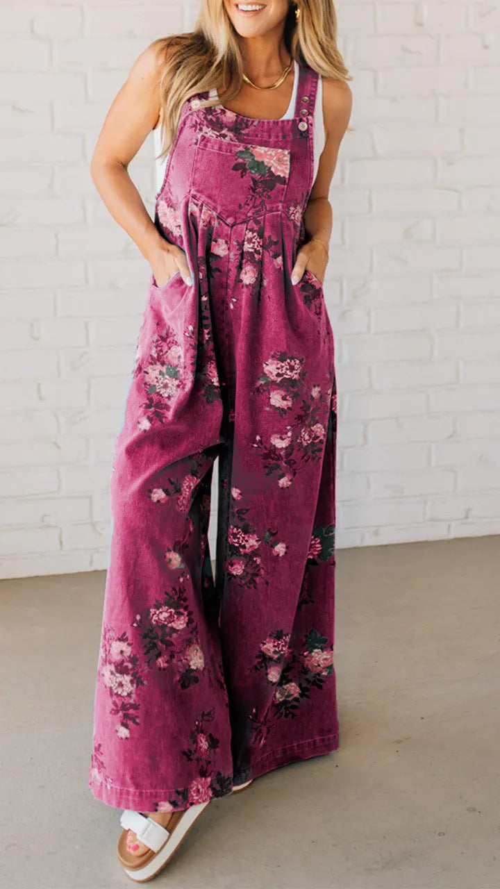 Ana™ Retro-Bloom Palazzo Jumpsuit