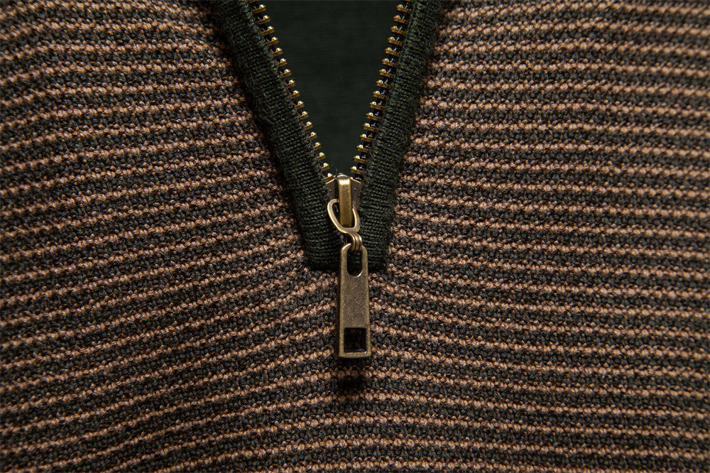 AIOPESON Stand Collar Sweater Y6222 - BundleWear