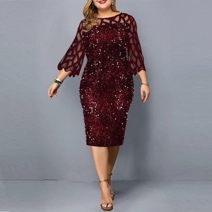 Plus Size Pang-party Dress