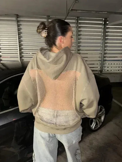 Crystal Mesh Hoodie Backstage