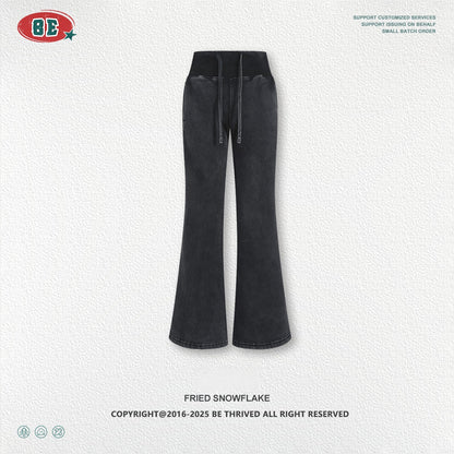 Fleece-lined slimming cardigan sweatshirt and casual pants two-piece set