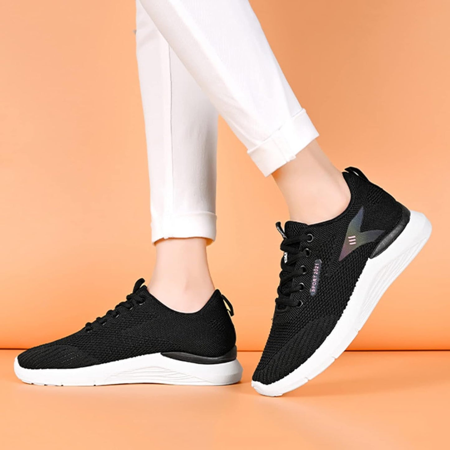 Spring And Summer Women's Sneakers Breathable Non-slip All-match Casual Running Shoes