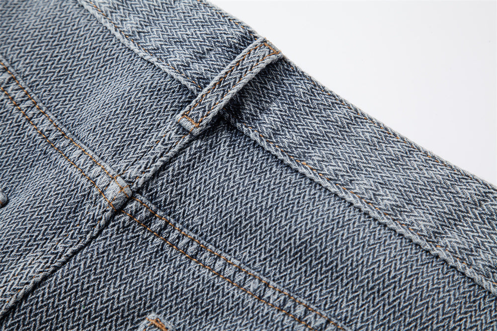 AIOPESON Denim Shorts ST0018 - BundleWear