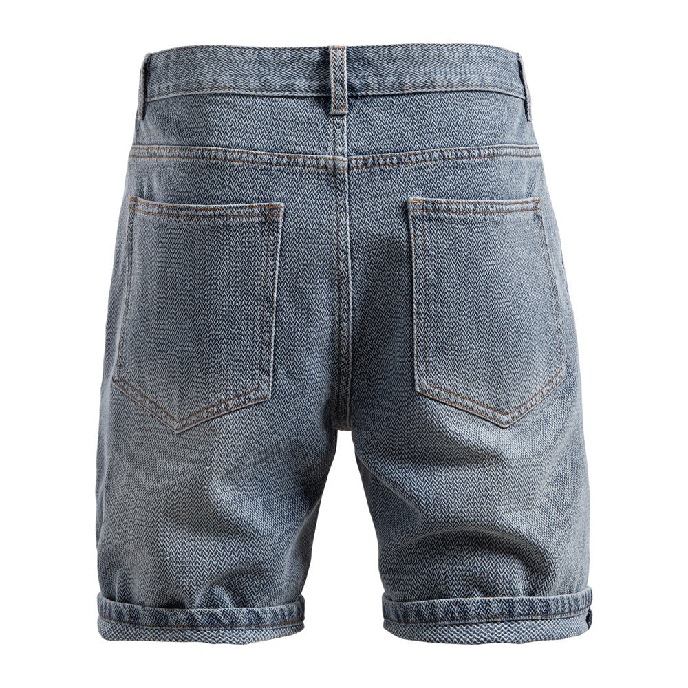 AIOPESON Denim Shorts ST0018 - BundleWear
