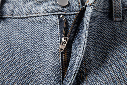 AIOPESON Denim Shorts ST0018 - BundleWear