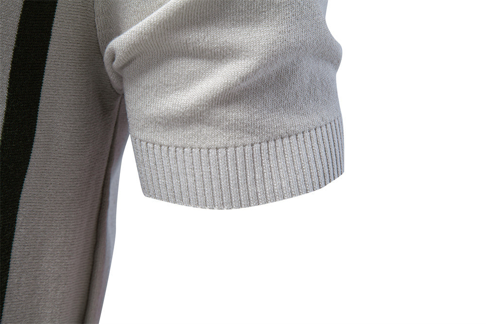 AIOPESON Knitted Short Sleeve Polo PSD8039 - BundleWear