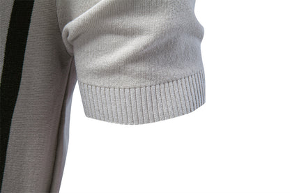 AIOPESON Knitted Short Sleeve Polo PSD8039 - BundleWear