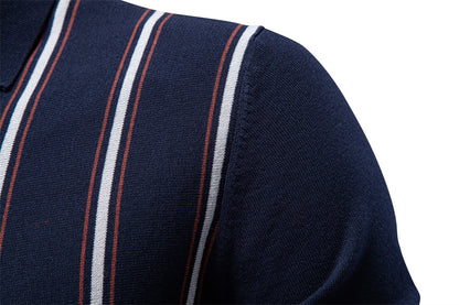 AIOPESON Knitted Short Sleeve Polo PSD8040 - BundleWear