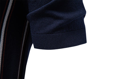 AIOPESON Knitted Short Sleeve Polo PSD8040 - BundleWear