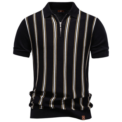 AIOPESON Knitted Short Sleeve Polo PSD8040 - BundleWear