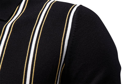 AIOPESON Knitted Short Sleeve Polo PSD8040 - BundleWear