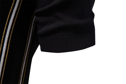 AIOPESON Knitted Short Sleeve Polo PSD8040 - BundleWear