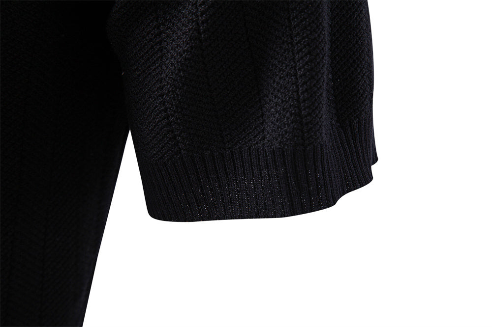 AIOPESON Knitted Short Sleeve Polo PSD8063 - BundleWear