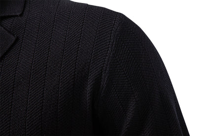 AIOPESON Knitted Short Sleeve Polo PSD8063 - BundleWear