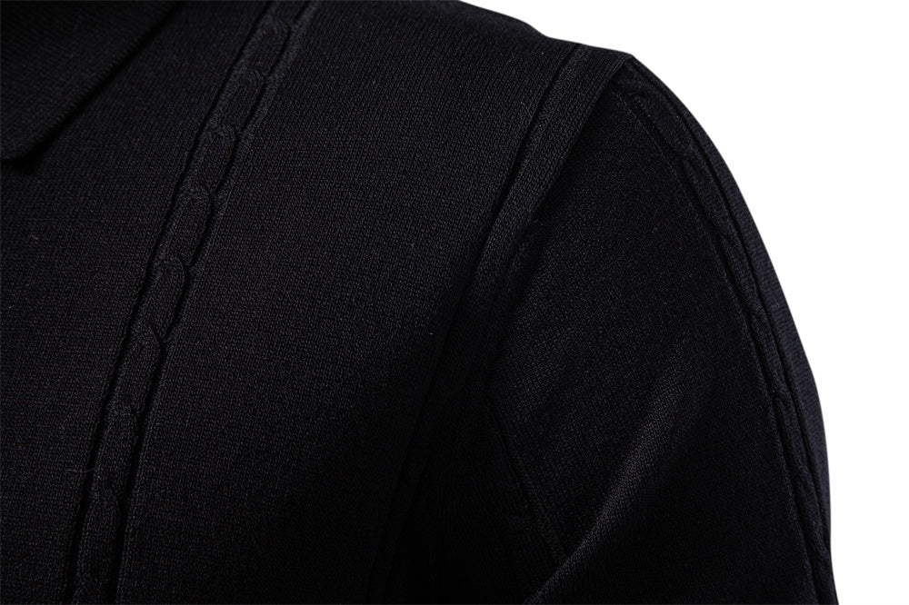 AIOPESON Knitted Short Sleeve Polo PSD8065 - BundleWear