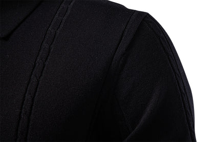 AIOPESON Knitted Short Sleeve Polo PSD8065 - BundleWear