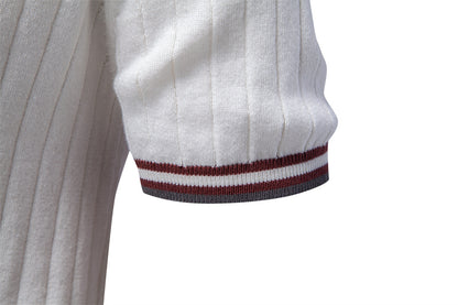 AIOPESON Knitted Short Sleeve Polo PSM8502 - BundleWear