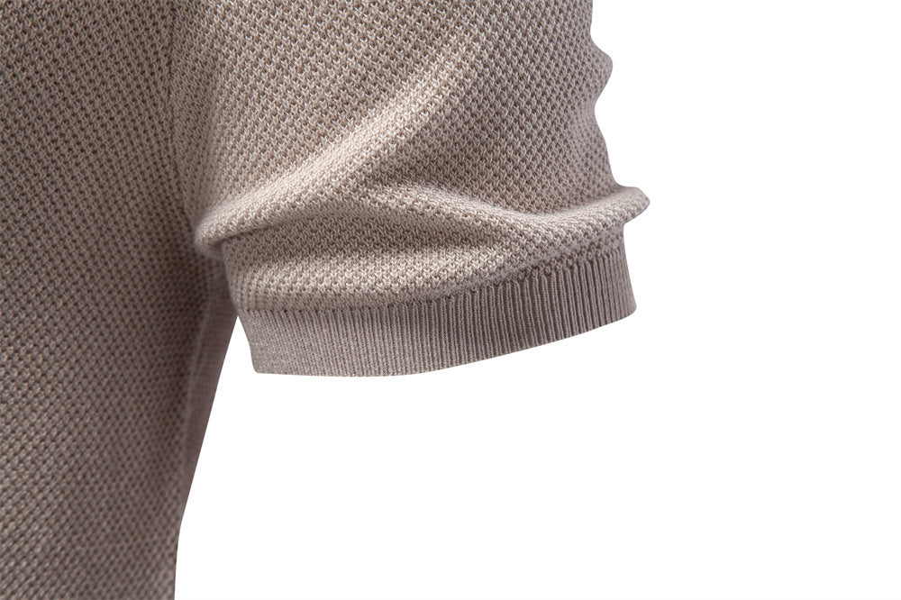 AIOPESON Knitted Short Sleeve T-Shirt PSD8000 - BundleWear