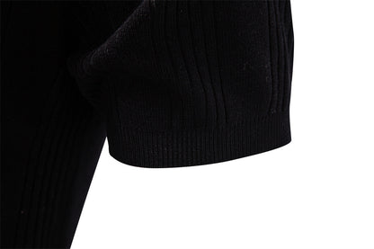 AIOPESON Knitted Short Sleeve T-Shirt PSD8068 - BundleWear