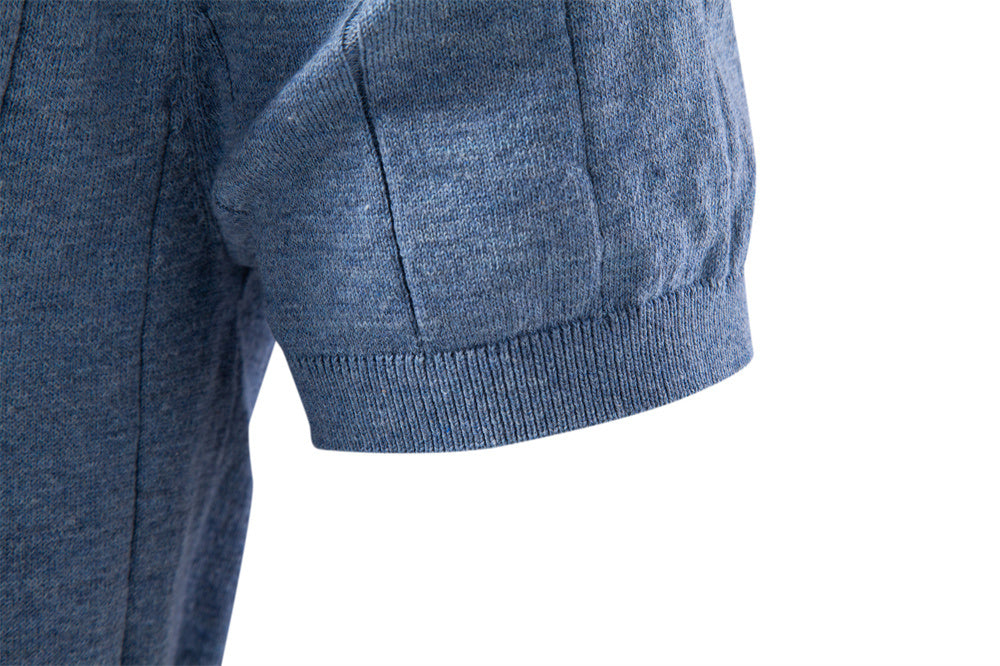 AIOPESON Knitted Short Sleeve T-Shirt PSM8503 - BundleWear