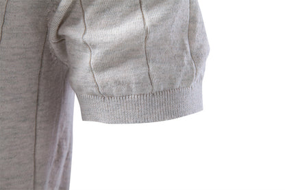 AIOPESON Knitted Short Sleeve T-Shirt PSM8503 - BundleWear
