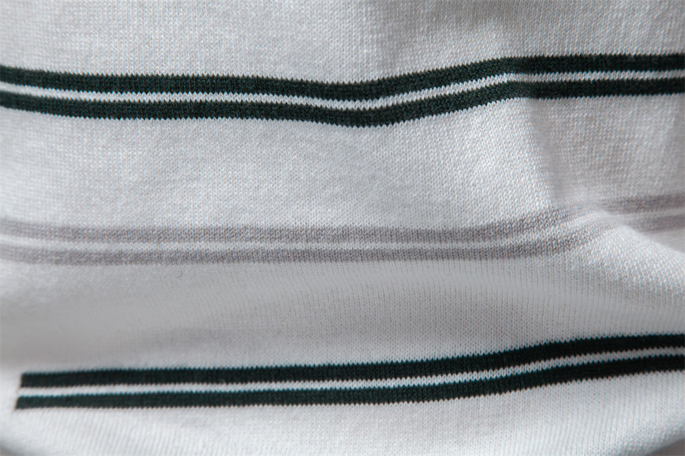 AIOPESON Knitted Short Sleeve T-Shirt PSM8509 - BundleWear