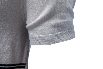 AIOPESON Knitted Short Sleeve T-Shirt PSM8509 - BundleWear