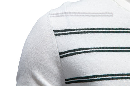 AIOPESON Knitted Short Sleeve T-Shirt PSM8509 - BundleWear