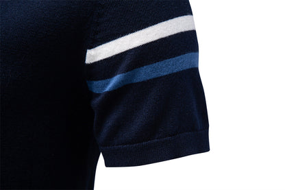 AIOPESON Knitted Short Sleeve T-Shirt PSM8510 - BundleWear