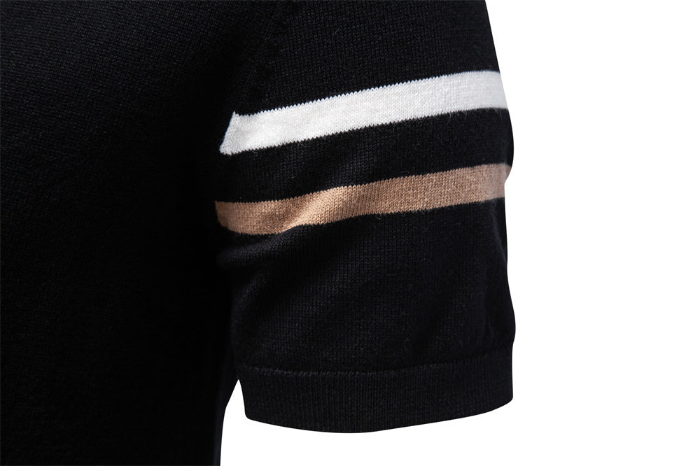 AIOPESON Knitted Short Sleeve T-Shirt PSM8510 - BundleWear